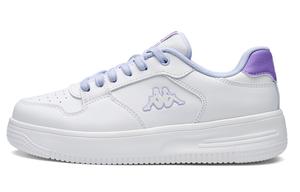 Kappa Женские белые низкие скейтерские кроссовки с противоскользящей и износостойкой подошвой Back to Back Классический белый/Коньяк пурпурный, цвет Classic White/Konjac Purple