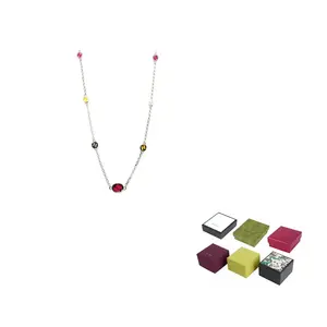 GUCCI Серебряное колье с переплетающимся узором G