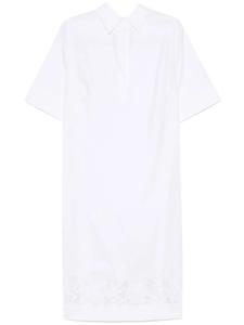 Платье миди PAROSH с цветочной вышивкой P.A.R.O.S.H., белый