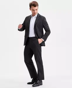 Мужской костюм Modern-Fit Perry Ellis Portfolio, черный