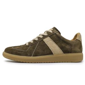 GQWE Скользоустойчивые легкие дышащие мужские скейтерские кеды лоу-топ цвета хаки, цвет Khaki