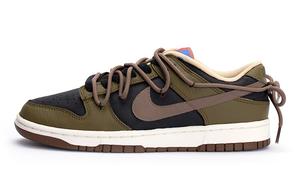 Кроссовки Nike Dunk Skateboard Shoes Men Low-Top Green Brown/Black