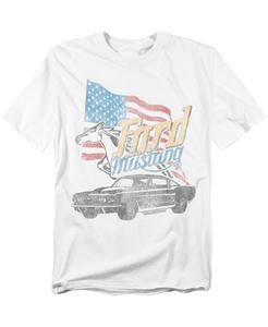 Футболка больших размеров производства США Mustang, White