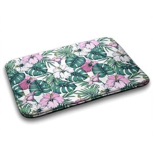 Коврик для ванной Tulup Monstera-Blätter, 75x1x75 см, зеленый