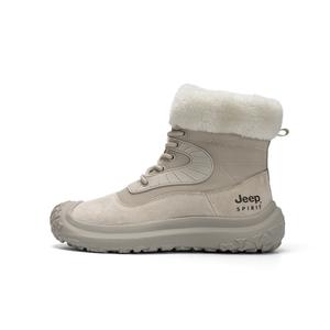 Ботинки Warm Wear-Resistant Cushioning Crew Snow Boots Women's JEEP SPIRIT, Light Gray