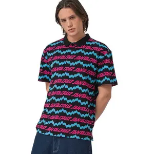 Поло с коротким рукавом Santa Cruz Slime drip, черный