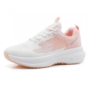 TONYBEAR Женские низкие беговые кроссовки бело-розовые, цвет White Pink
