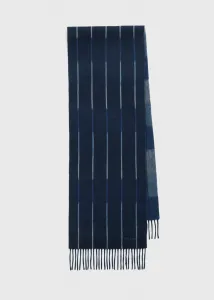 шарф с градиентным жаккардовым узором