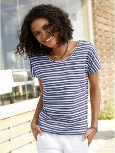 Футболка в полоску синего денима WITT WEIDEN