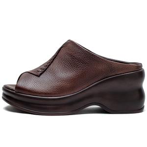 Тапочки-слайды женские Jay, Coffee