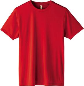 Футболка с коротким рукавом Glimmer 00350-AIT из трикотажа Interlock Dry плотностью 3,5 унции, с круглым вырезом, красный