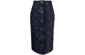 Повседневная длинная юбка женская синяя ARMANI EXCHANGE