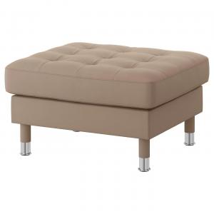 Подставка для ног LANDSKRONA IKEA, цвет grann/bomstad dark beige/metal