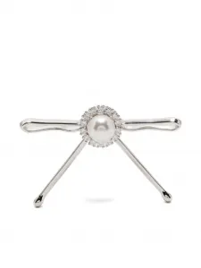 Серьги-ленты Shushu/Tong, серебристый