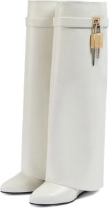 Женские высокие сапоги Arqa выше колена с отворотом, на скрытой танкетке, сапоги-акулы, сапоги без застежки с широкой голенью, модные вечерние ботильоны с округлым носком