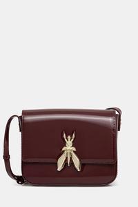 Кожаная сумка Patrizia Pepe, бордовый