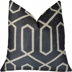 Plutus Brands Подушка Plutus Geometric Lattice ручной работы Multicolored