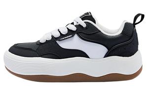 Кроссовки QIAODAN Skateboarding Shoes Women's Low-top Black/White, черный/белый