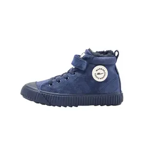 Прочные теплые высокие детские кеды WARRIOR, синий