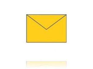 Конверт из линованной бумаги С6 – желтый (5 шт.) Inna marka