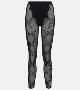 Леггинсы cobra в сеточку Dion Lee, черный