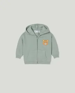 Открытая толстовка с капюшоном для девочки Baby El Corte Inglés, цвет Blanco roto