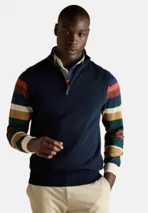 Майка-Свитер hillside с молнией на четверть длины, стандартного кроя. Joules, Navy