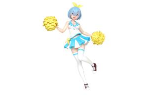 Фигурка Rem из Re:Zero, Cheerleader, 23 см, бонусные подарки TAITO