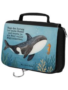 Mr. & Mrs. Panda Косметичка Orca Design с надписью белого цвета