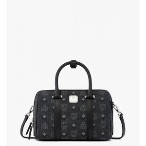 Маленькая сумка-бостон из джинсовой ткани Visetos MCM, ed