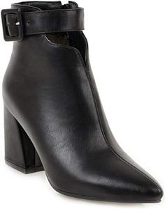 Женские модные ботильоны VOKLIN с заостренным носком на высоком каблуке, на молнии, вестерн, челси, короткие нарядные ботинки, Black