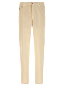 Вельветовые брюки Brunello Cucinelli, бежевый