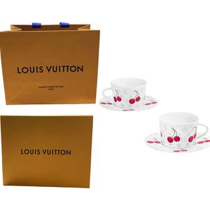 LOUIS VUITTON Чайная чашка и блюдце 2-предметный комплект белый