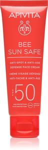 Крем для лица Bee Sun Safe против пигментных пятен и против старения SPF 50 Apivita, 50 мл