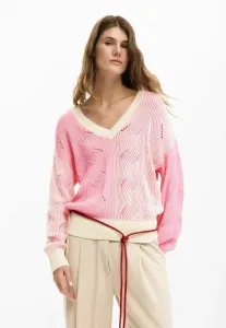 Двухцветный джемпер Desigual, Pink