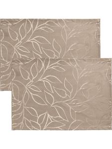 Erwin Müller Комплект из 2 жаккардовых салфеток из смесовой хлопковой ткани для использования на открытом воздухе, цвет «капучино», Terrassa, цвет «капучино»