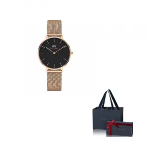 DW/DanielWellington Часы Daniel Wellington Petite Melrose 32mm Watch, Black Dial