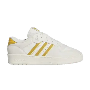 Кроссовки adidas Rivalry Low 'Cloud White Easy Yellow', кремовый