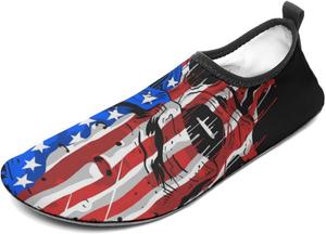 Водные тапочки для женщин и мужчин, носки для воды, босоножки, быстро сохнущие водные носки для йоги Woezkex, Pattern389