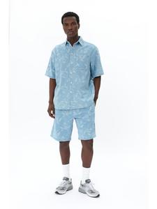 Рубашка с длинными рукавами - MAfranjo, прямого кроя из светлого стираного денима. Matinique