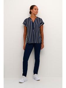Блузка Kaffe, цвет midnight marine/chalk stripe