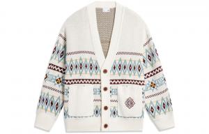 Лининг спортивная трендовая серия трикотаж мужской экрю