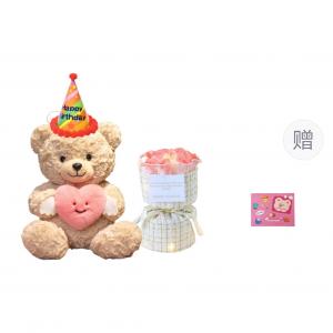 Плюшевая кукла Hug Heart Angel Bear высотой 25см/30см OU DI PIG