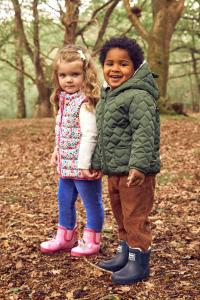 Стеганый пуховик JoJo Maman Bébé, хаки