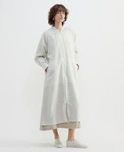 Платье с застежкой-молнией спереди в полоску из лиоцелла/печатной машинки Plain People, цвет Sage