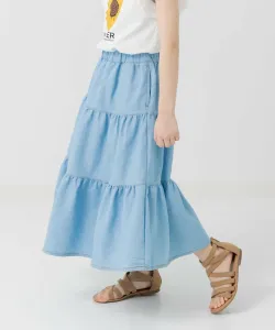 Многоярусная длинная юбка-комбинезон Chil2, цвет Saxophone