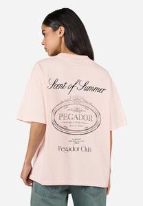 Футболка с принтом KIMMIA HEAVY OVERSIZED TEE Pegador, светло-розовый