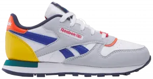 Кроссовки Reebok Classic Leather Little Kid 'Moon Navy Red', белый