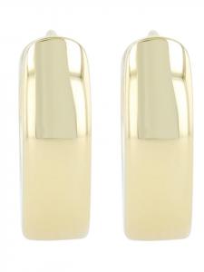 Adeliás Женские серьги - серьги-кольца на шарнирах из серебра 925 пробы с золотым покрытием