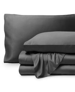 Комплект простыней из вискозы из бамбука Bare Home, черный